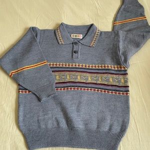 Grey collared sweater